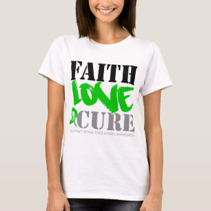 Camiseta Cura do amor da fé de ferimento da medula espinal