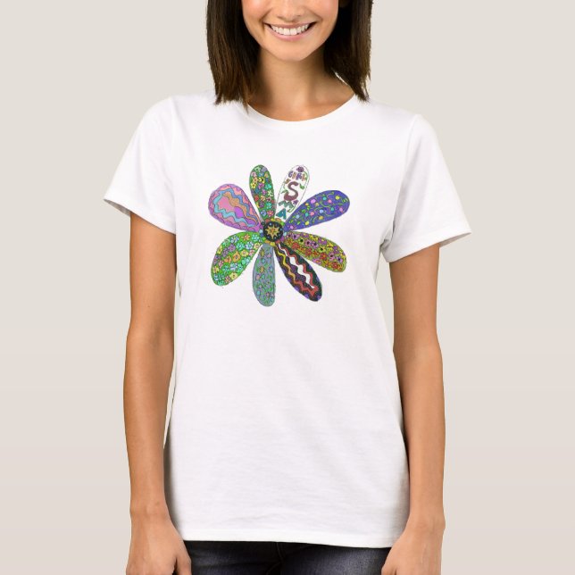 Camiseta Cura SMA flower power (Frente)