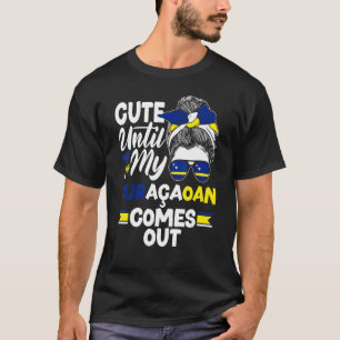 Camiseta Curacao Flag Cute Até Meu Curacaoan Sair