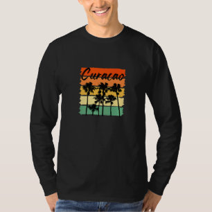 Camiseta Curacao Palm Vintage Beach Men