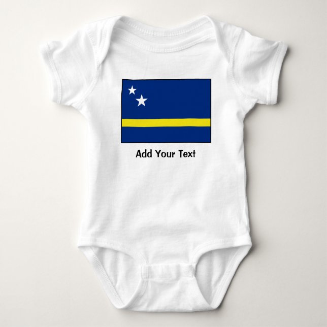 Camiseta Curaçau - bandeira de Curacaoan (Frente)