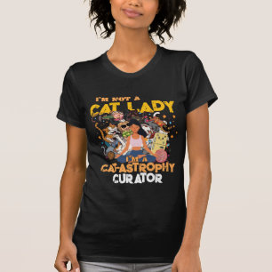 Camiseta Curadora de Catástrofes de Gatos Engraçados