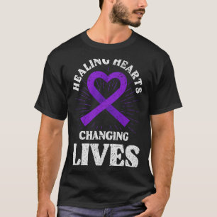 Camiseta Curando Corações Violência Doméstica Sensibilizaçã