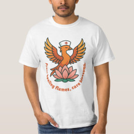 Camiseta Curando Fênix De Chamas De Curação, Blossomas De C