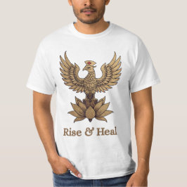 Camiseta Curando Phoenix - "De Chamas De Curar, Sopro De Cu