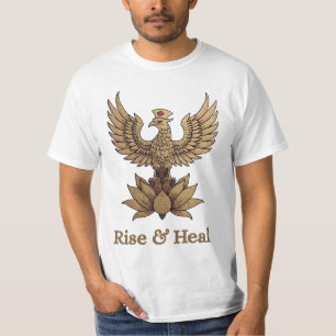 Camiseta Curando Phoenix - "De Chamas De Curar, Sopro De Cu