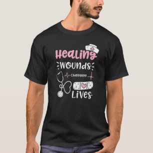 Camiseta Curar feridas cicatrizantes mudando vidas Enfermei