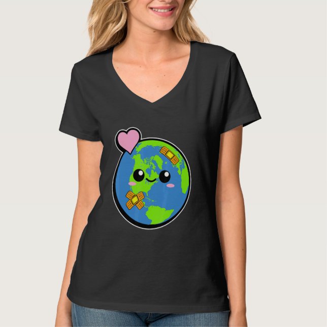Camiseta Curar O Ambiente E O Planeta Verde (Frente)