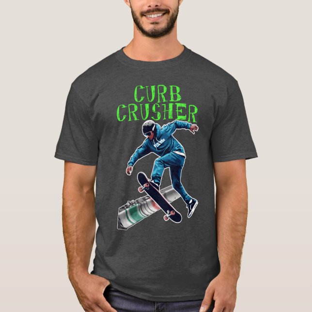 Camiseta Curb Crusher engraçado (Frente)