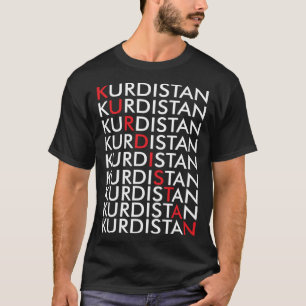 Camiseta Curdistão Retro Curdos Erbil no Iraque