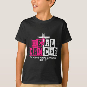 Camiseta Cure Câncer Acredite em Deus Cristão Conscientizaç