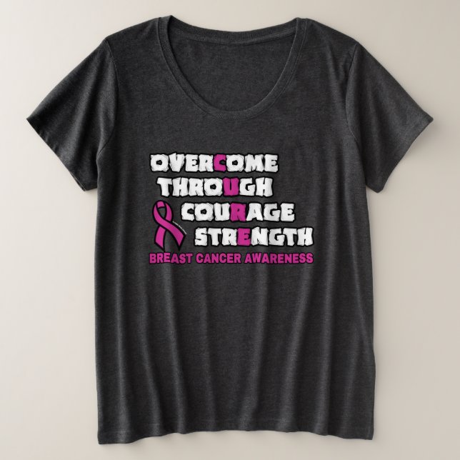 Camiseta CURE...Cancer de peito (Frente do Design)