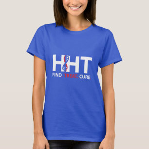 Camiseta Cure HHT FIND.TREAT.CURE Sensibilização das mulh