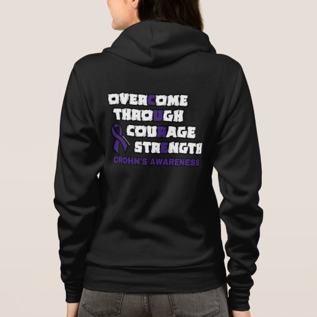 Camiseta CURE... Hoodie de Crohn (Verso)