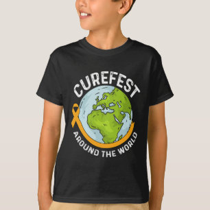 Camiseta Curefest em todo o mundo Conscientização sobre o C