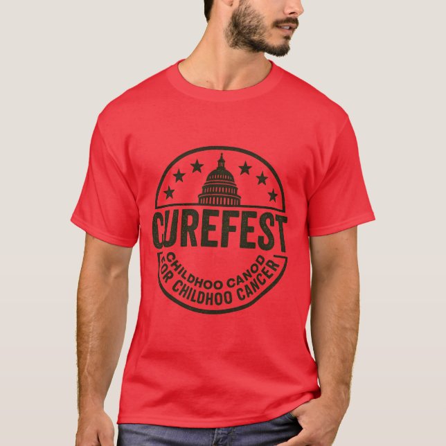 Camiseta CureFest para Cancer de infância (Frente)