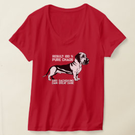 Camiseta Curiosidade Grande Dane Dachshund Mix