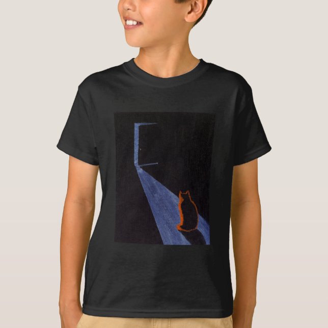 Camiseta "Curiosidade. . "T-shirt das crianças de arte (Frente)