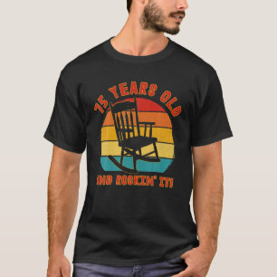 Camiseta Curioso 75 Anos De Aniversário T Retro 75 Anos De 