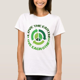 Camiseta Curioso Ama O Ativista Ambiental Da Terra