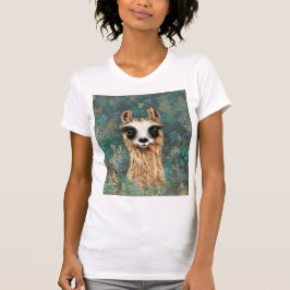 Camiseta Curioso Bebê Llama - Fofo