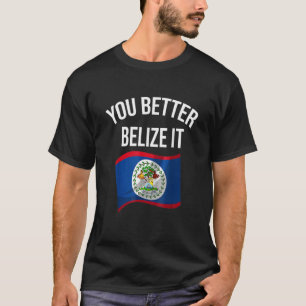 Camiseta Curioso Belize, Belizian Country Flag