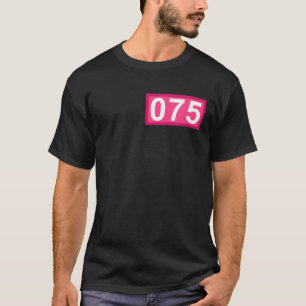 Camiseta Curioso Dom De 75 Anos Número 075 Patch 75Th Birt