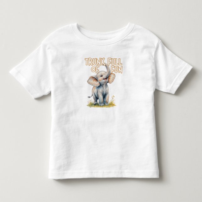 Camiseta Curioso Elefante Safari (Frente)