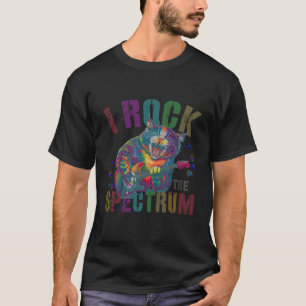 Camiseta Curioso Eu Balanço O Autismo Do Espectro Mãe U Mot
