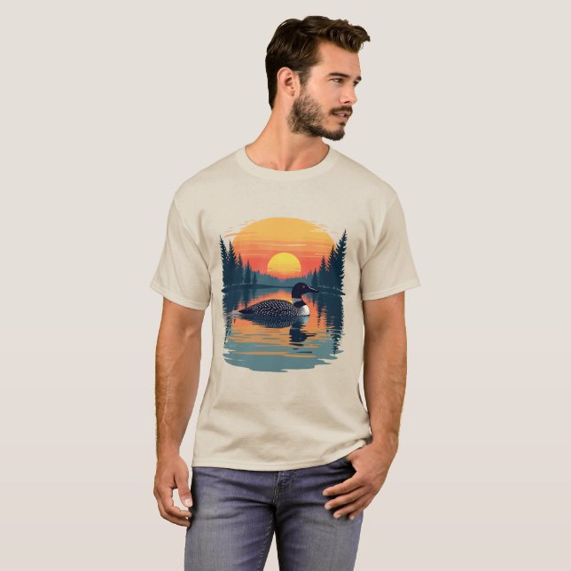 Camiseta Curioso leão comum - Minnesota Bird Watcher (Frente Completa)