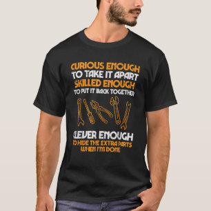 Camiseta Curioso O Suficiente Para Levá-Lo Além Do Carro Ga