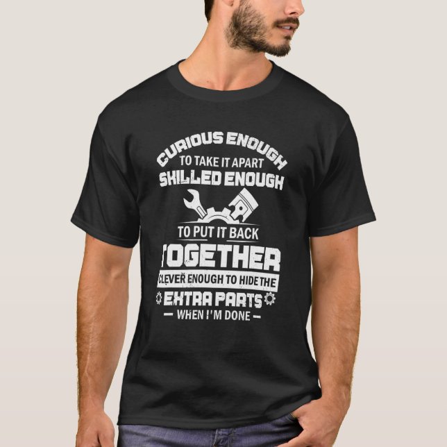 Camiseta Curioso O Suficiente Para Separá-Lo Do Caminhão De (Frente)