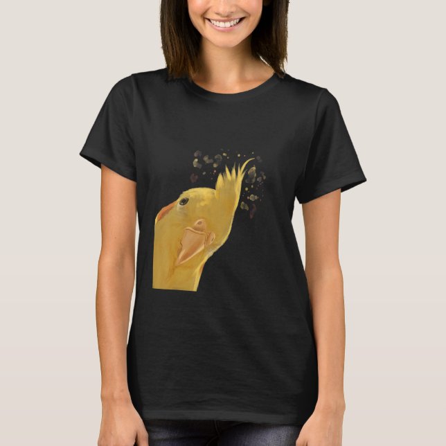 Camiseta Curioso Pássaro de Papagaio Curioso (Frente)