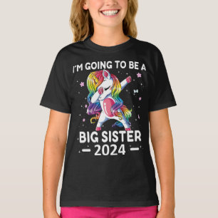 Camiseta Curioso Unicórnio Eu vou ser uma Irmã Grande 24
