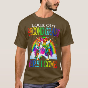 Camiseta Curioso Unicórnio No Primeiro Ano De Volta À Escol