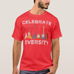 Camiseta Curioso violão celebra diversidade guitarra