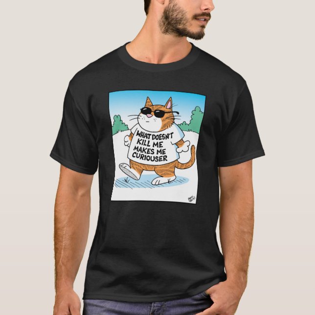 Camiseta Curious Cat (Frente)