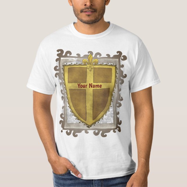 Camiseta Curl Fleur De Lis Shield (Frente)