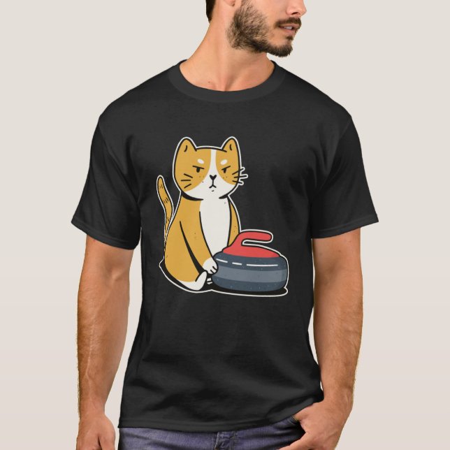 Camiseta Curler Cat I Cat Curling I Curling Player (Frente)
