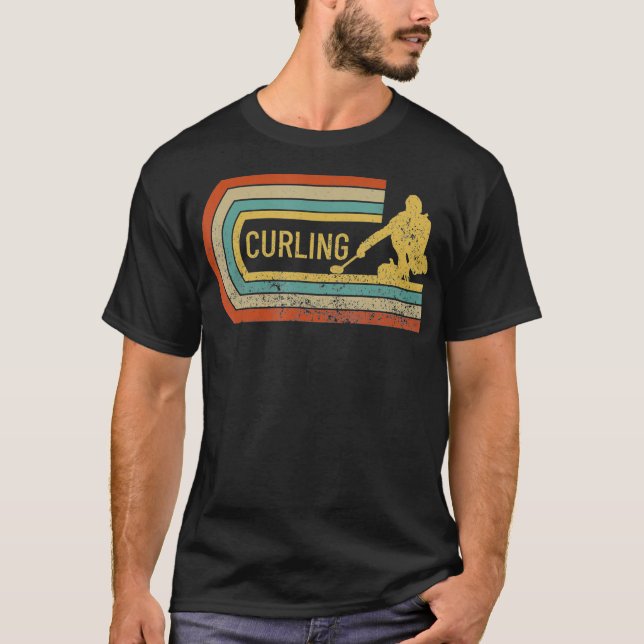 Camiseta Curler Silhouette Distresse Retro Curto (Frente)