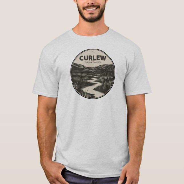 Camiseta Curlew National Grassland Idaho Stream (Frente)