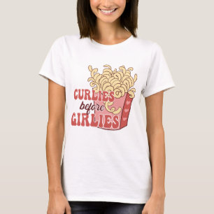 Camiseta Curlies Before Girlies