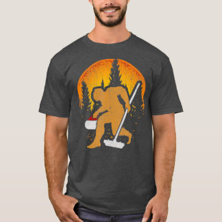 Camiseta Curling Bigfoo Cue Winer Ideia