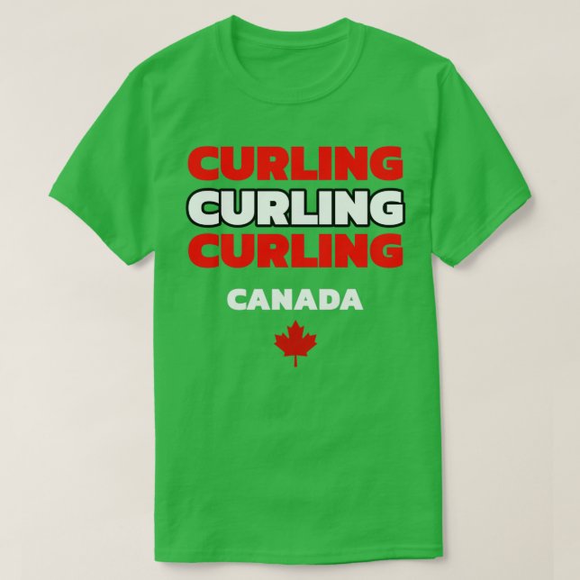 Camiseta Curling Canada 6 (Frente do Design)