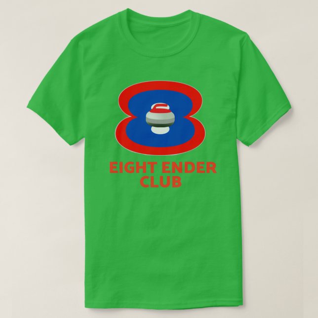 Camiseta Curling do Clube de Oito Ender (Frente do Design)