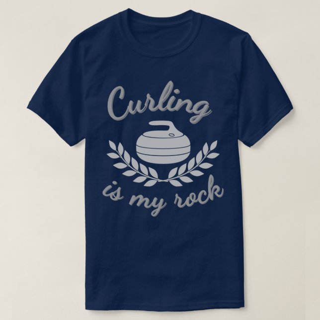 Camiseta Curling é minha pedra 1 (Frente do Design)