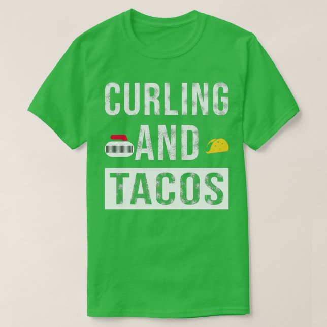 Camiseta Curling E Tacos 13 (Frente do Design)