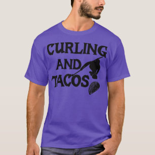 Camiseta Curling E Tacos Engraçado Presente Para Curling Lo