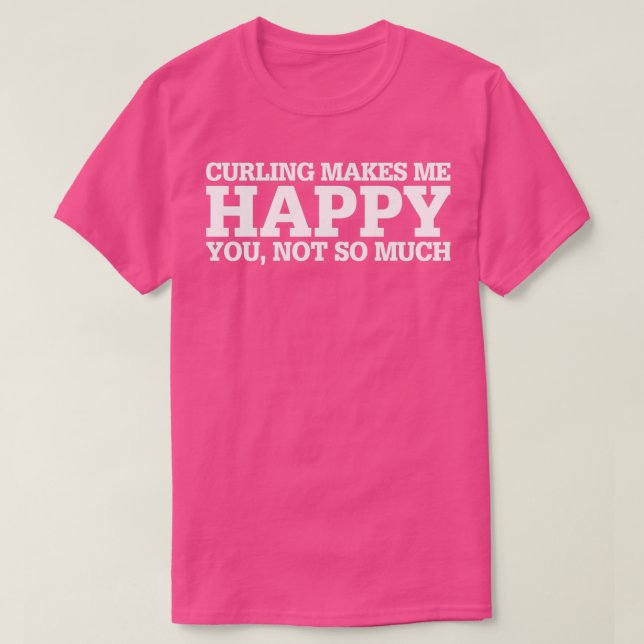 Camiseta Curling Funny Gift Idea (Frente do Design)