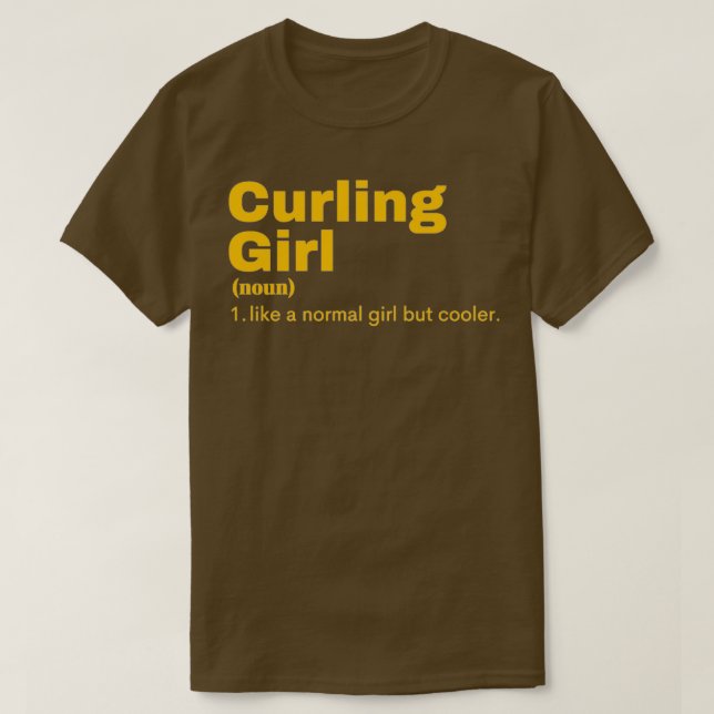 Camiseta Curling Girl (Frente do Design)